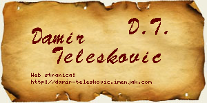 Damir Telesković vizit kartica